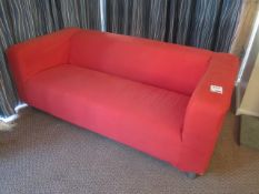 Upholstered settee,Located Greystones,** Located at Shapwick School, Station Road, Shapwick,