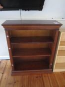 Darkwood effect 3 shelf bookcase,Located at main school,** Located at Shapwick School, Station Road,