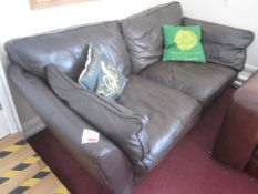 2 x leatherette settees ,Located at main school,** Located at Shapwick School, Station Road,