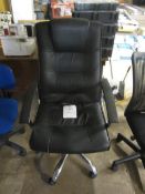 Leatherette managers swivel arm chair,** Located at Stoneford Farm, Steamalong Road, Isle Abbotts,