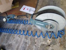 Erbauer wall mounted 15m x 3/8" air hose reel and air line,Located at main school,** Located at