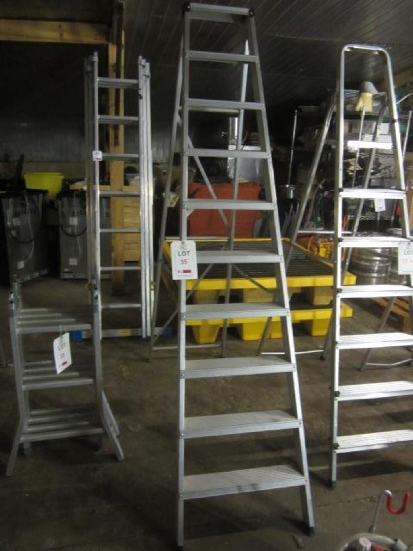 Youngman aluminium step ladder, 10 tread,** Located at Stoneford Farm, Steamalong Road, Isle