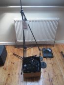 2 x Kong microphones, 2 x stands, Lucky Voice controller, leads etc.,Located at main school,**