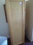 Wood effect single wardrobe, table, linen baskets,Located at main school,** Located at Shapwick