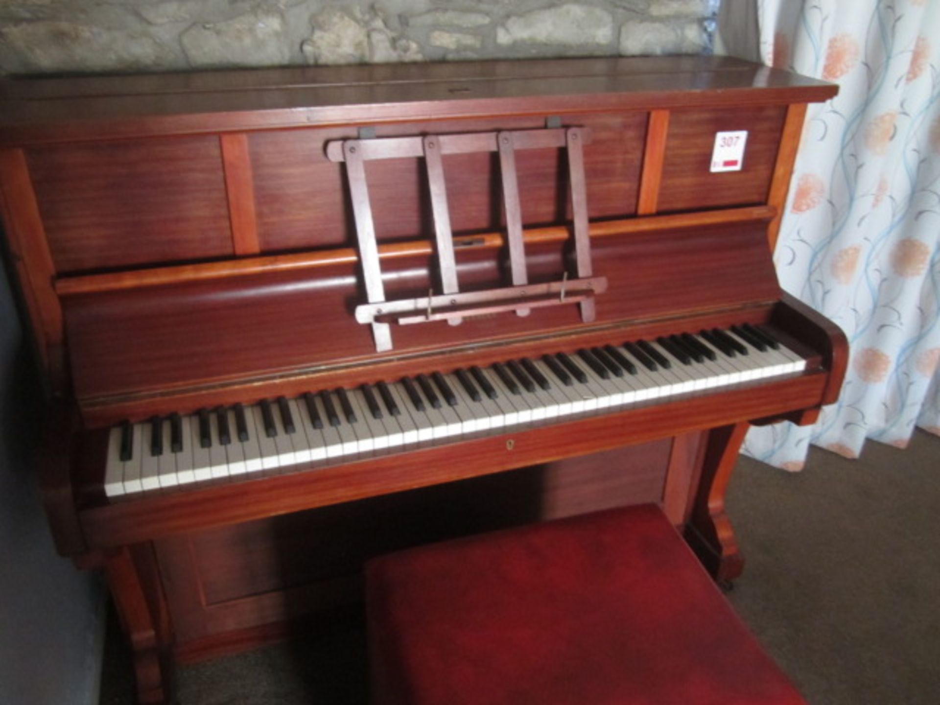Piano and stool,Located Greystones,** Located at Shapwick School, Station Road, Shapwick, - Image 2 of 3