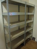 2 x bays of light duty storage racking, 750mm x 350mm x height: 1.9m,Located at main school,**