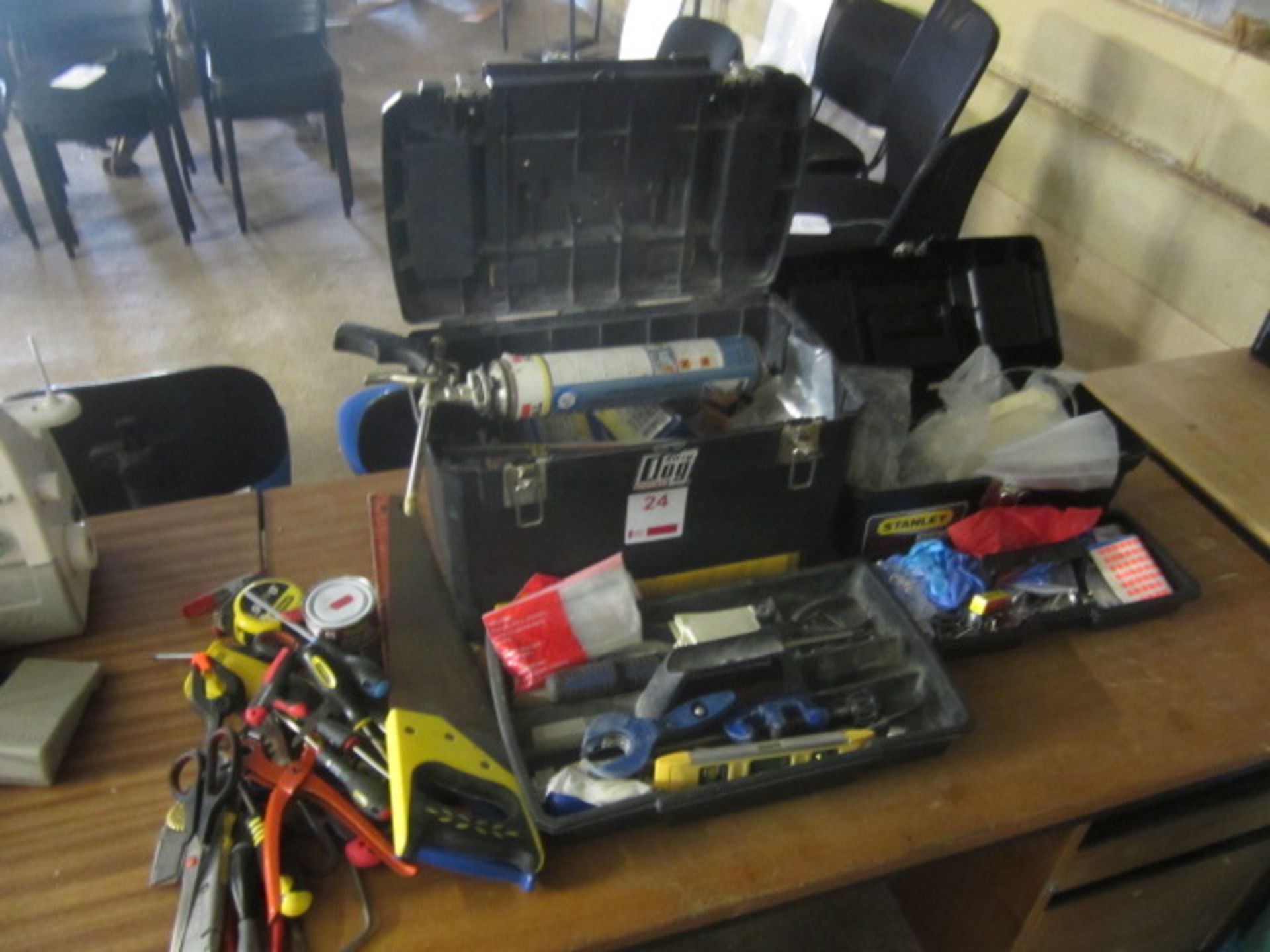 Assorted handtools including clamps, allen keys, pipe cutters, pliers, assorted screws etc.**