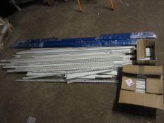 Assorted racking including uprights, brackets, cross beams etc.,** Located at Stoneford Farm,
