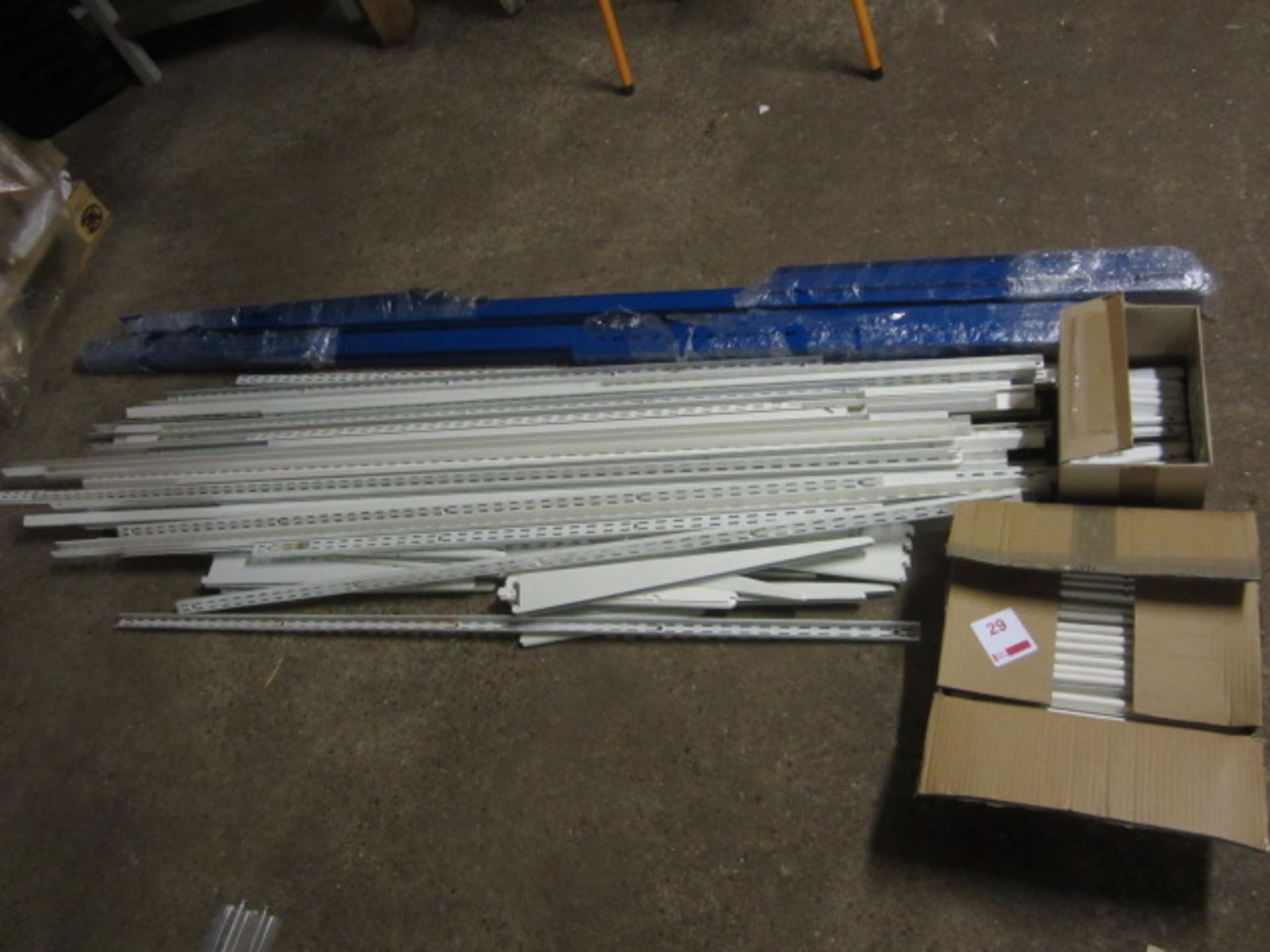 Assorted racking including uprights, brackets, cross beams etc.,** Located at Stoneford Farm,