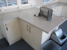 Kitchen suite comprising:,2 x 800mm base units,2 x 1000mm base units,with laminate work top - please