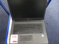 HP Core i3 laptop,Located at main school, please note this lot is being sold plus vat.** Located at