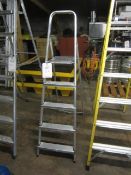 Abru aluminium step ladder, 5 tread,** Located at Stoneford Farm, Steamalong Road, Isle Abbotts,