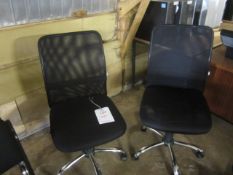 2 x upholstered swivel high back chairs,** Located at Stoneford Farm, Steamalong Road, Isle Abbotts,