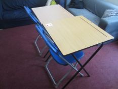 2 x folding exam tables, 2 x folding chairs,Located at main school,** Located at Shapwick School,