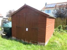 Timber shiplap shed with double doors, 8' x 10',Located Greystones,** Located at Shapwick School,