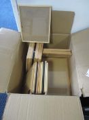 Quantity of wood framed picture frames,Located at main school,** Located at Shapwick School, Station
