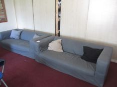 2 x upholstered settees,Located at main school,** Located at Shapwick School, Station Road,