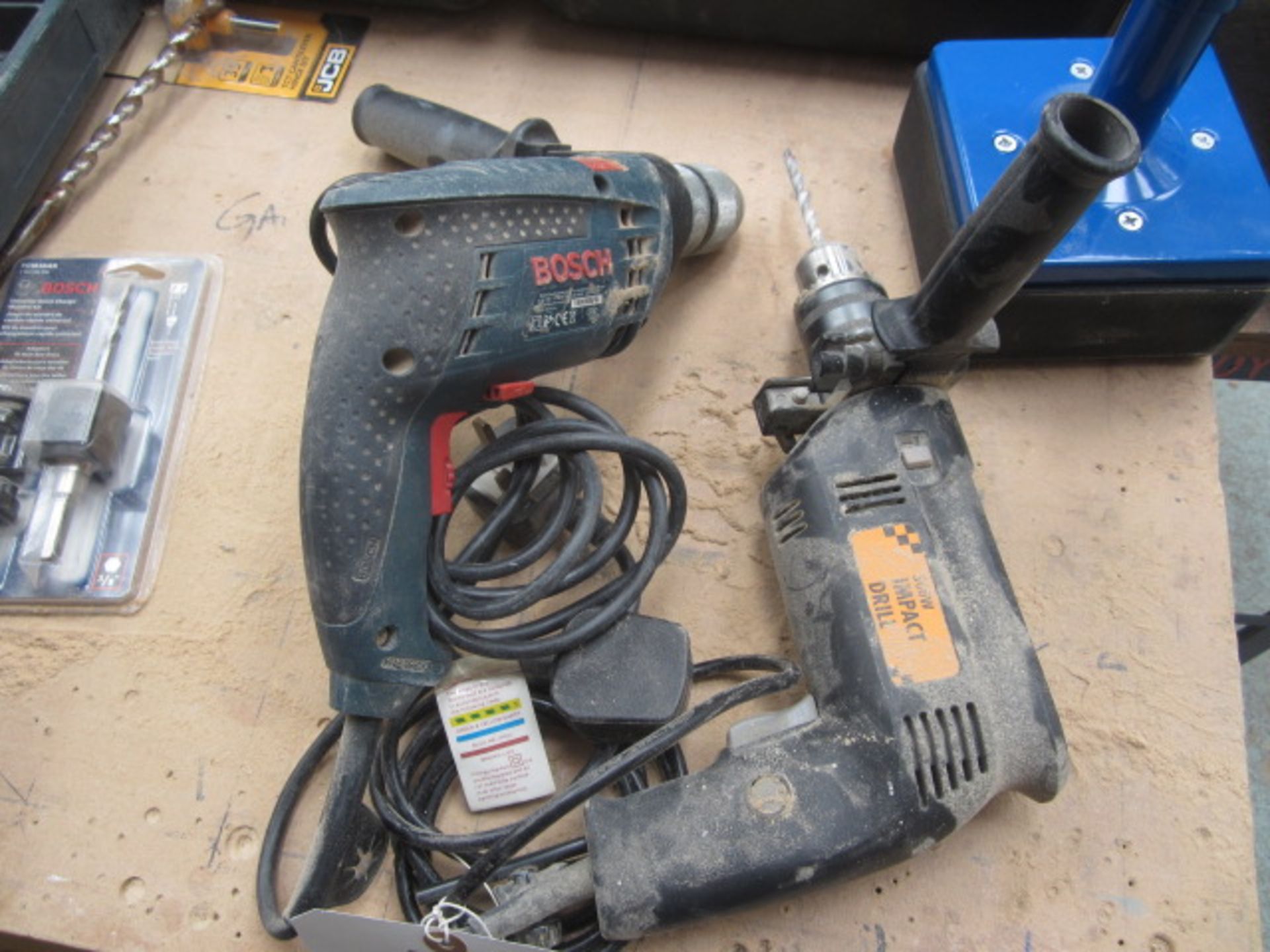 Two 240v drills by Bosch & B&Q