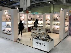 Moyee (Moda Aug 2018) Complete exhibition stand, Size: 5m x 5m - Corner. Included: Complete