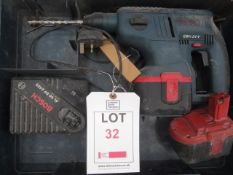 Bosch GBH 24v cordless hammer drill, charger & carry case, serial no. 4840000955 (2004)