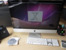 Apple iMac 26.5", 11.3, serial no. CK108145DNR, keyboard & mouse,