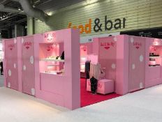Lelli Kelly (Moda Feb 2019) Complete exhibition stand, Size: 12m x 5.5m - Island. Included: