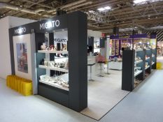 Migato (Moda Aug 2018) Exhibition stand, Size: 8m x 4.5m - Peninsula. Included: Stand as photo.