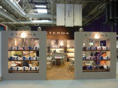 Eterna (Moda Aug 2018) Complete exhibition stand, Size: 5.825m x 5.825m - Corner. Included: