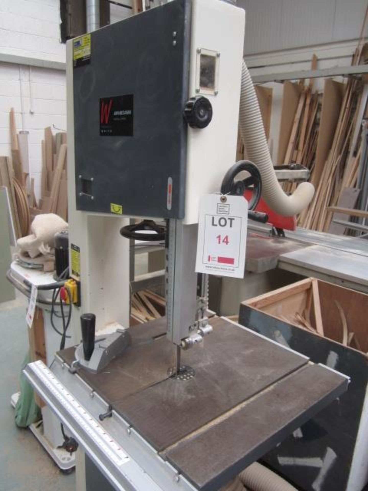 Axminster AWHB5400N bandsaw, part no. 211529, table size 535 x 485mm, table tilt minus 5 to +45Â°, - Image 2 of 3