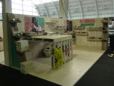 Solilas (Pure July 2016) Complete exhibition stand, Size: 4m x 2m - Corner. Included: Complete