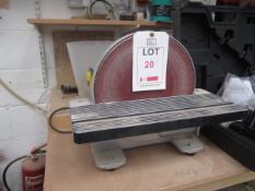 Draper DS305 bench top circular disc sander, serial no. 11080290, disc size 305mm, table size 438