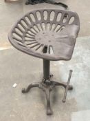 four industrial tractor chairs