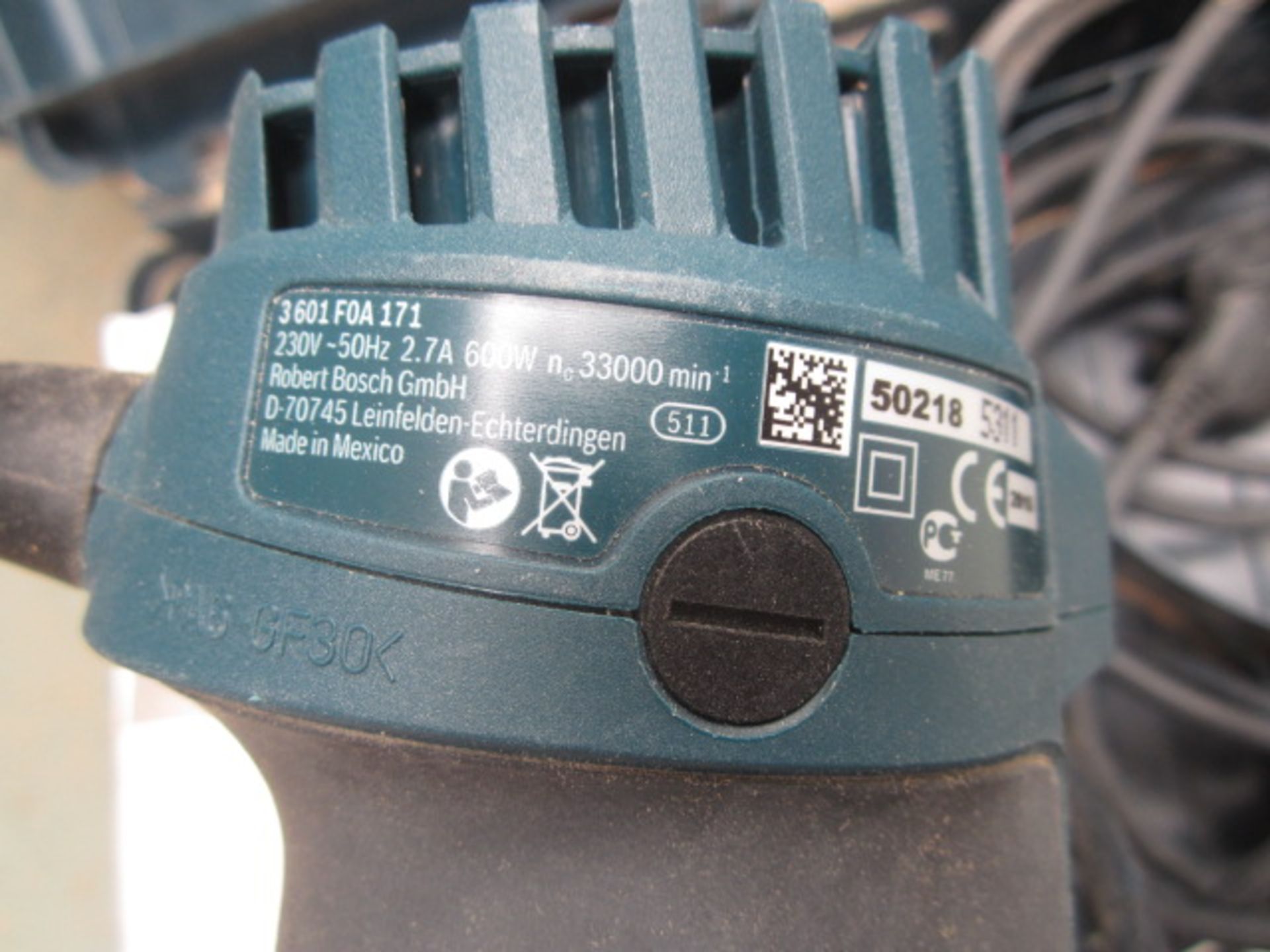 Bosch GKF600 Professional hand router, serial no. 50218 5311 (2015) - Image 2 of 2