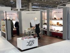 London Brogues (Moda Feb 2019) Complete exhibition stand, Size: 5m x 4m - In line. Included: Stand