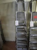 Four Zarges Z200, 6 rung aluminium step ladders