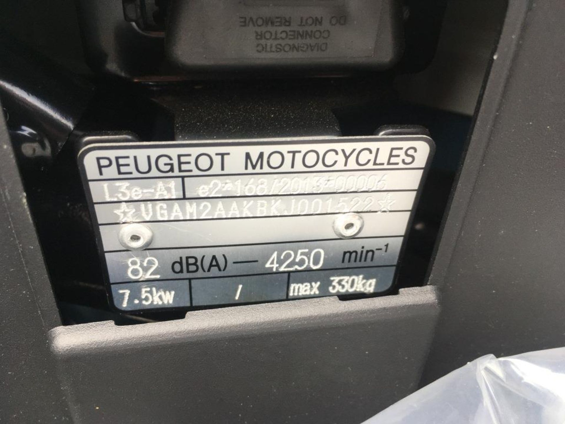 Peugeot Django 125 Evasion ABS moped, Unregistered and no certificate of conformity held, VIN: - Image 2 of 16