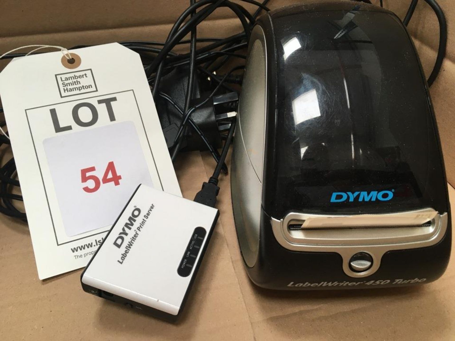 Dymo LabelWriter 450 Turbo label printer with Dymo LabelWriter Print server