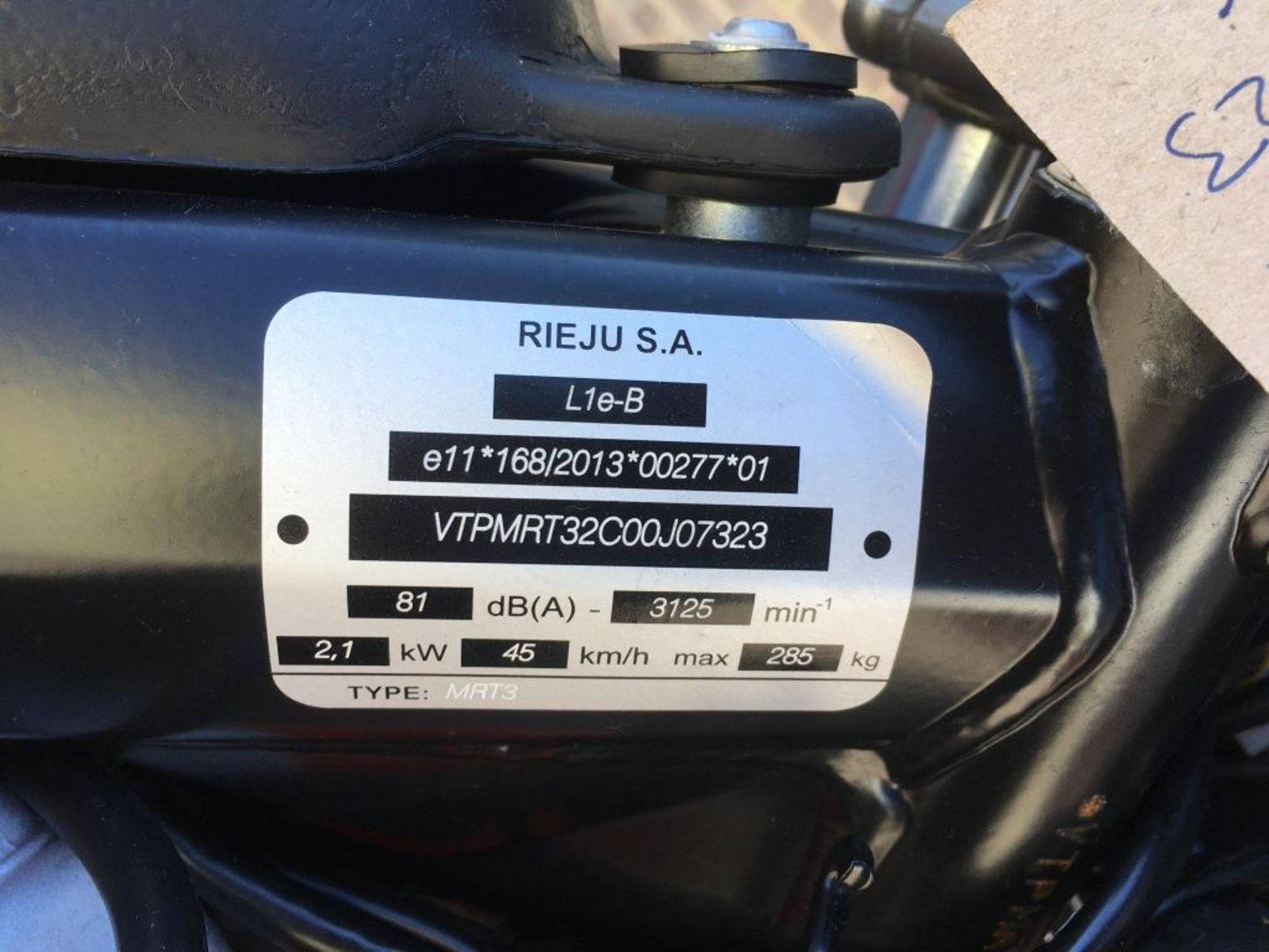 Rieju MRT 50 Supermotard motorcycle, Year of Manufacture: 2018, Registration number: Unregistered - Image 2 of 8