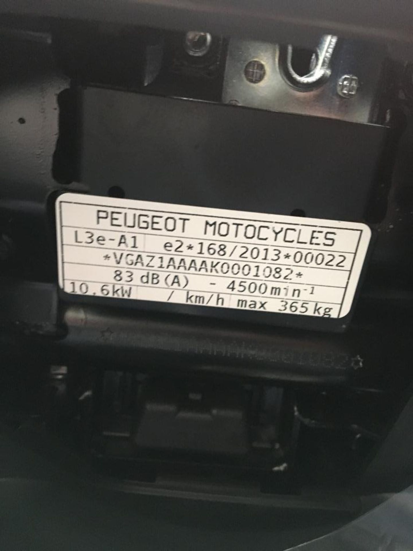 Peugeot Pulsion 125 moped, Unregistered and no certificate of conformity held, VIN: - Image 4 of 8