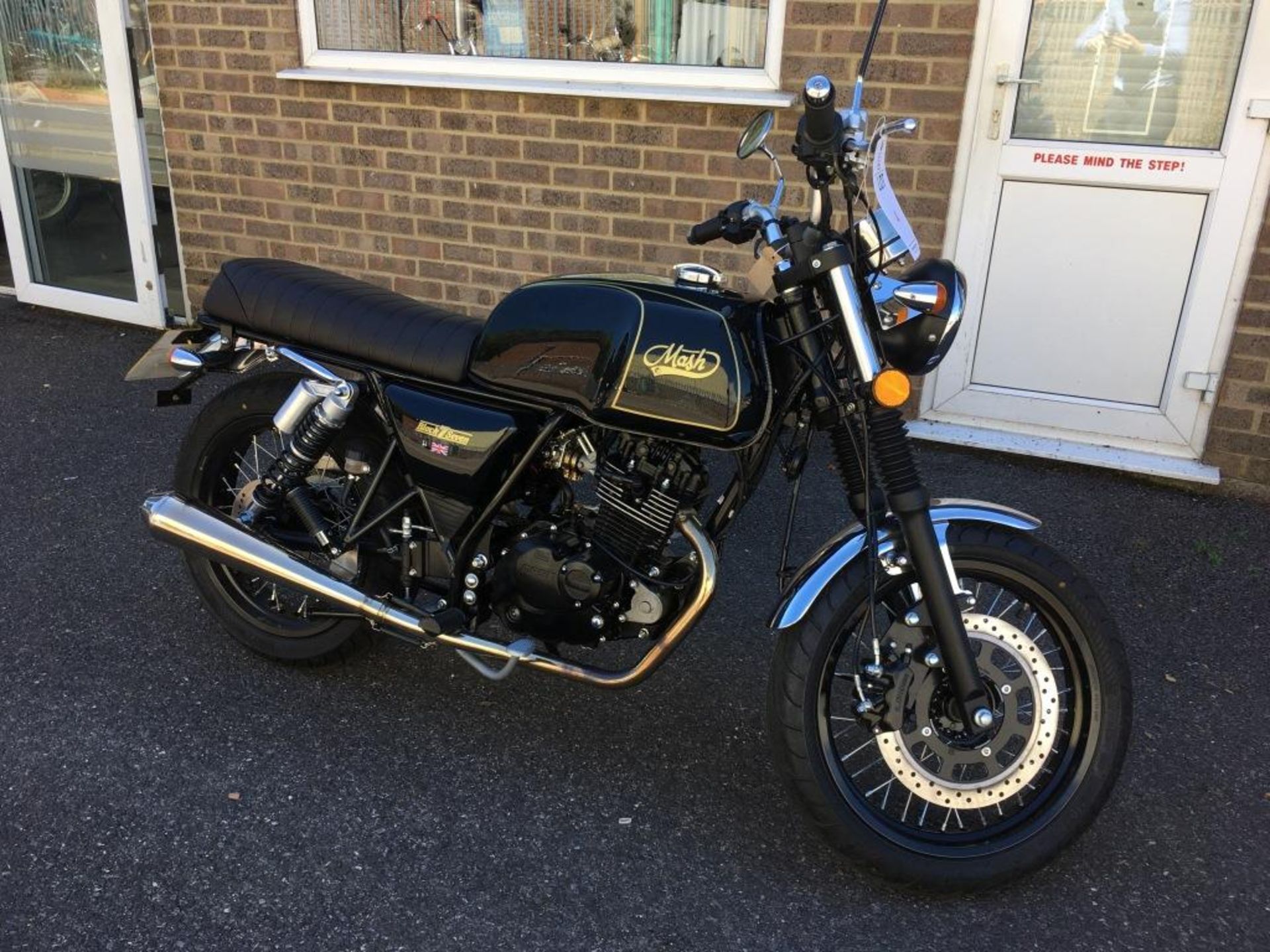 Mash Black Seven 125 motorcycle, Registration number: HF69 XYP, Date of Registration: 18/10/2019,