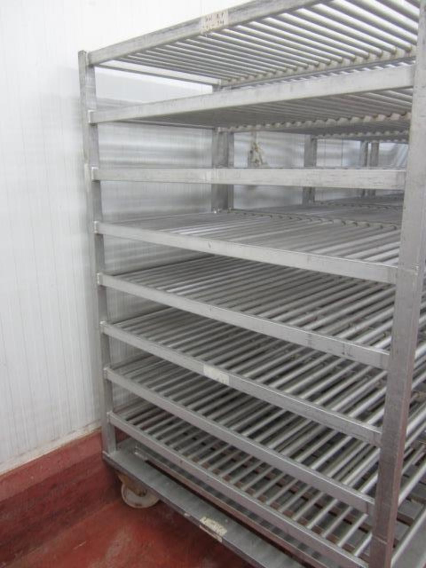 2 x mobile 8 shelf racks, 1200mm x 690mm x 1.8m - Image 2 of 2