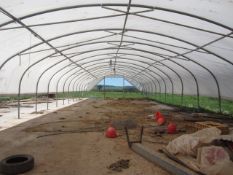 Galvanised poly tunnel frame, approx. 30m x 10m - partially covered.**A work Method Statement and