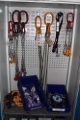 Quantity of assorted lifting equipment to include chains, hooks, strips, G-Force full arrest