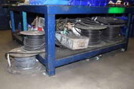 Quantity of assorted wire reels, approx 5 and assorted electrical stock