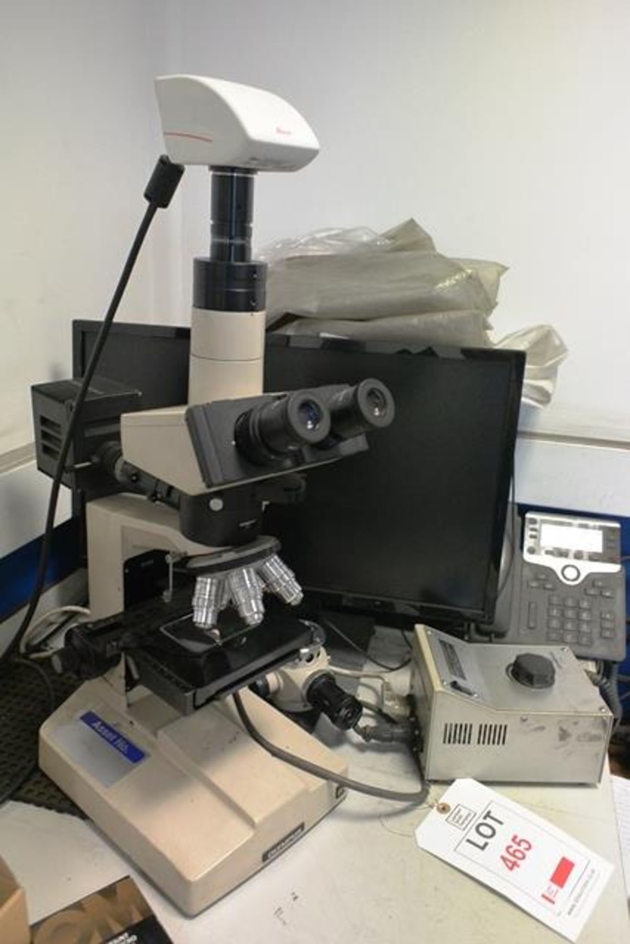 Olympus BHM digital microscope, serial no. 679080, with Leica DFC 295 colour camera, and