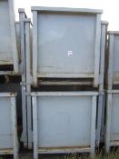 Four metal, two sided forkliftable stacking stillage, 40" x 50"x H 46"