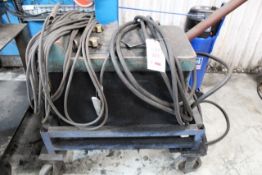 Unnamed Type 3805 welding transformer, mounted on mobile stand (please note: Purchaser will need