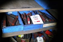 Three boxes of assorted turning tools