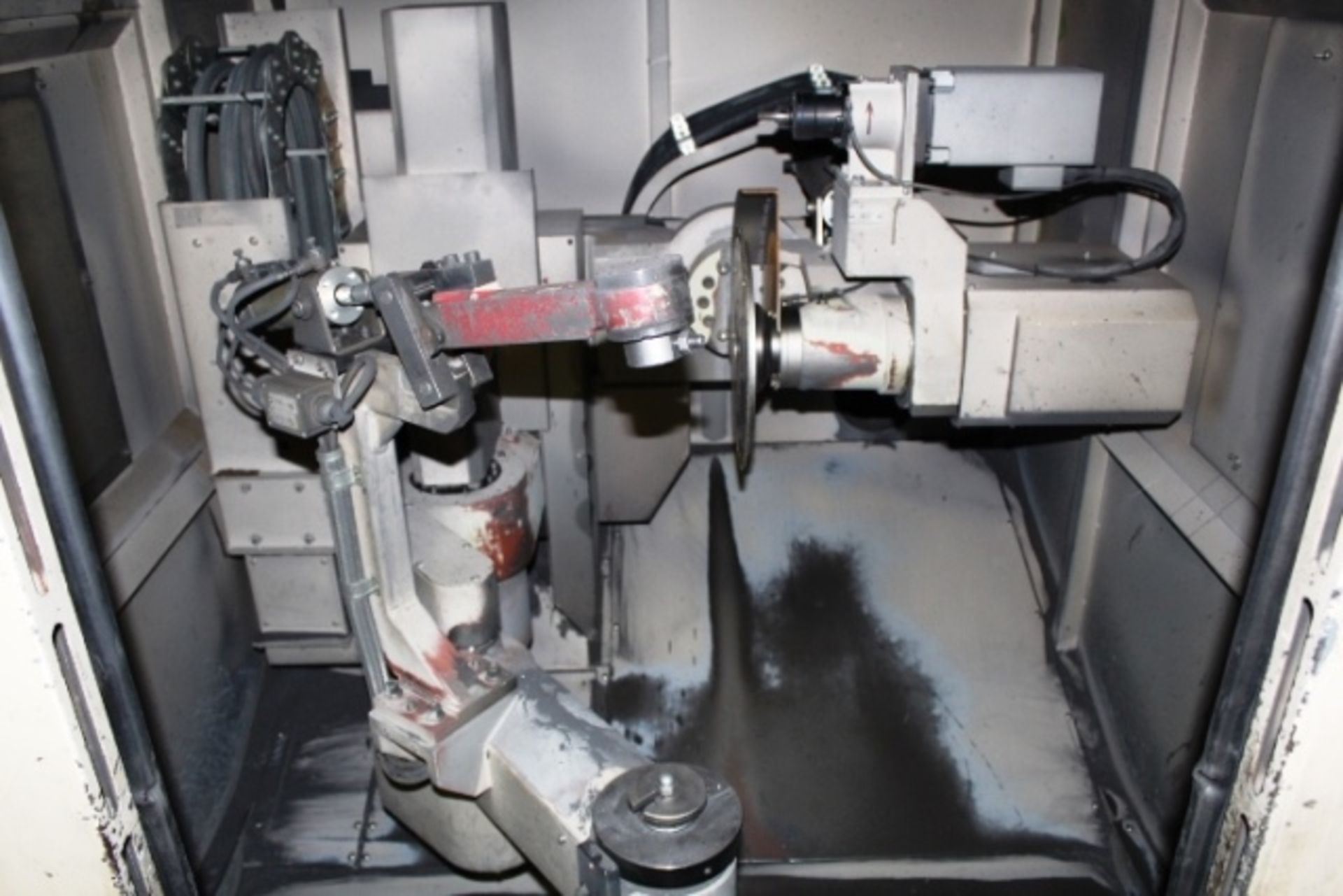 Koyama Barinder 400 automatic twin head grinding machine with rotary arm, model X6-FDH22R-443GRS, - Image 2 of 6