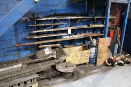 Quantity of assorted miscellaneous steel stock/parts